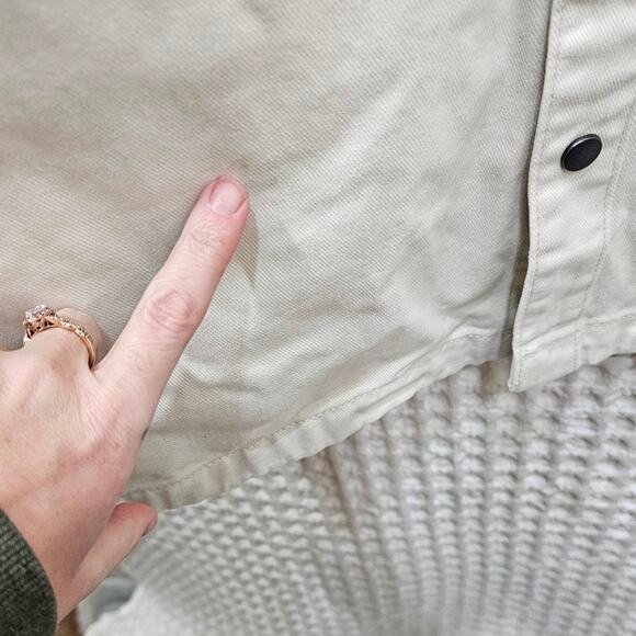 No Boundaries Men's Twill Shirt Jacket - Picture 4 of 5